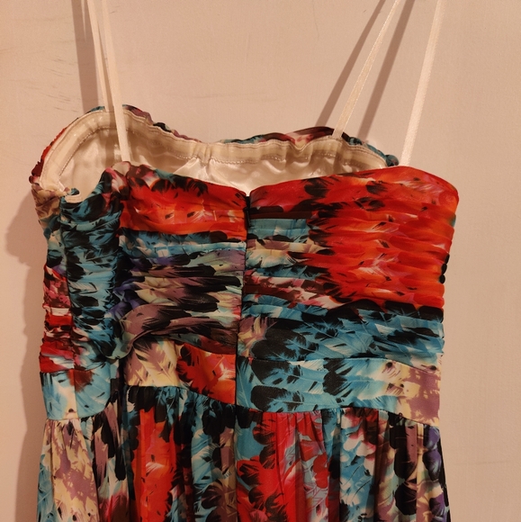 aidan by Aidan Mattox Colourful Hi-Low Dress - Picture 3 of 5